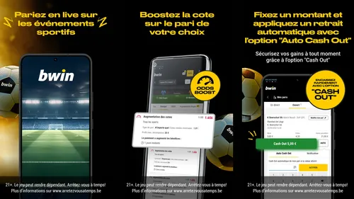L'application Bwin permet de booster ses cotes et de parier en live
