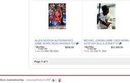 Allen Iverson vend ses maillots et ses chaussures sur eBay