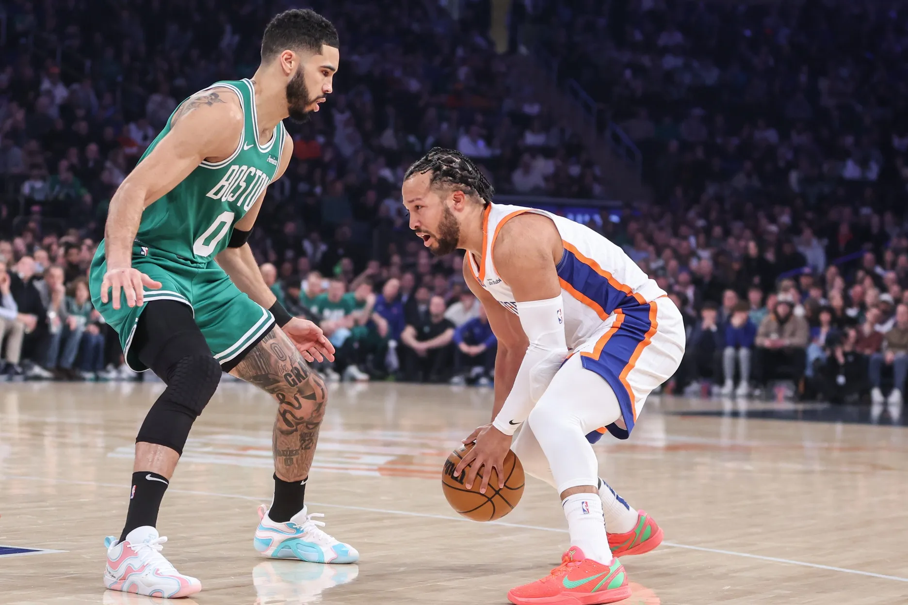 Jayson Tatum et Jalen Brunson