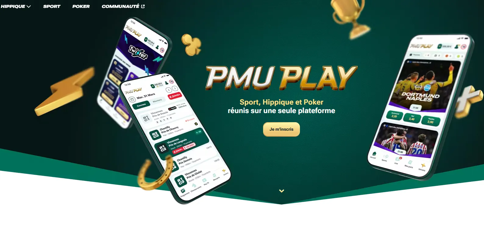 Le nouveau site proposé par PMU Play
