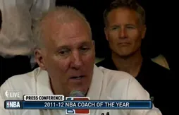Gregg Popovich, coach de l’année devant Tom Thibodeau et Frank Vogel