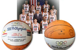 Enchères : 231 000 dollars pour le ballon de la finale des JO 1992 signé par la Dream Team