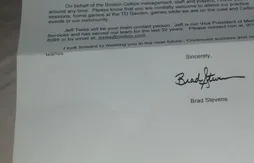 Brad Stevens écrit aux anciens Celtics