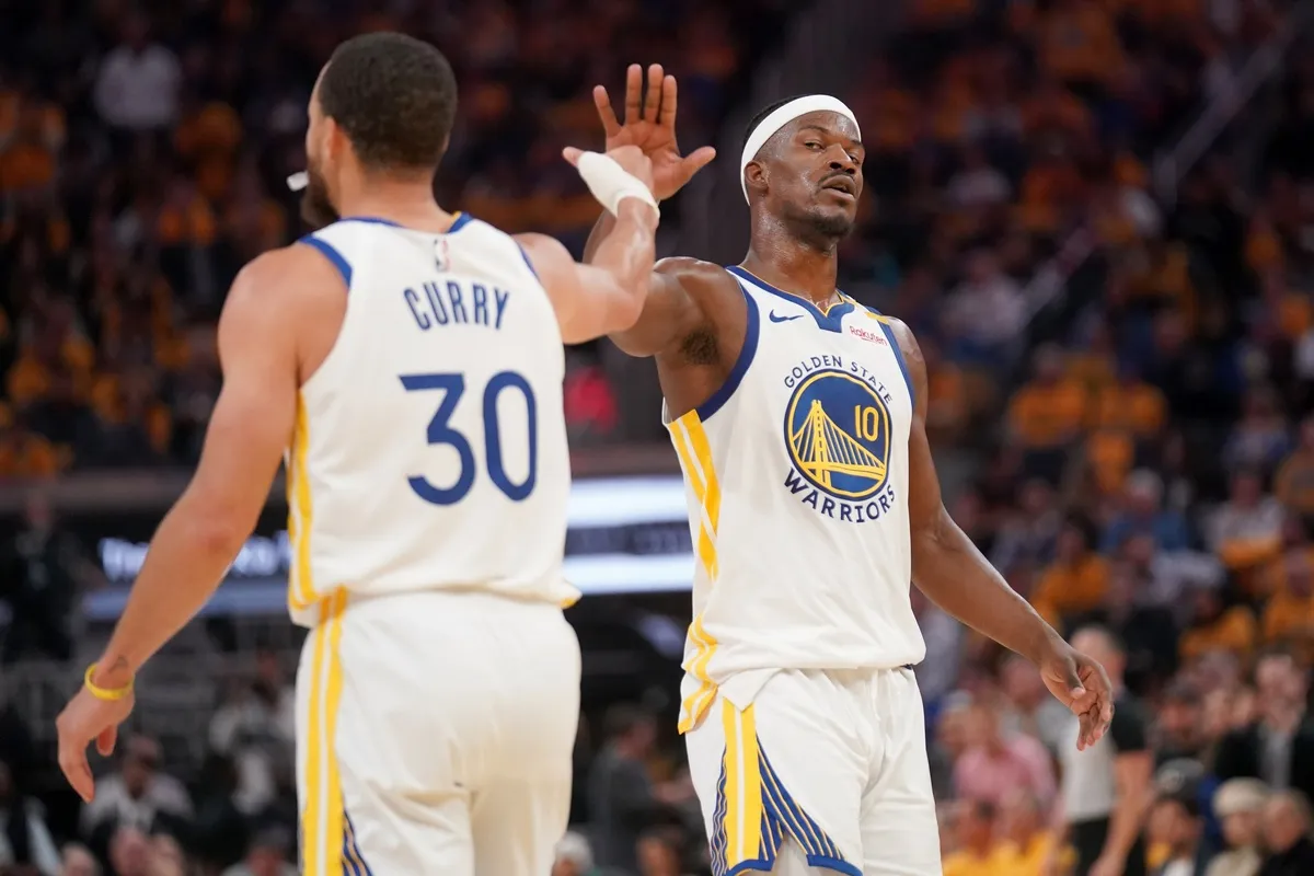Jimmy Butler et Stephen Curry