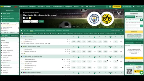 BetWinner est le meilleur bookmaker africain pour les paris en direct