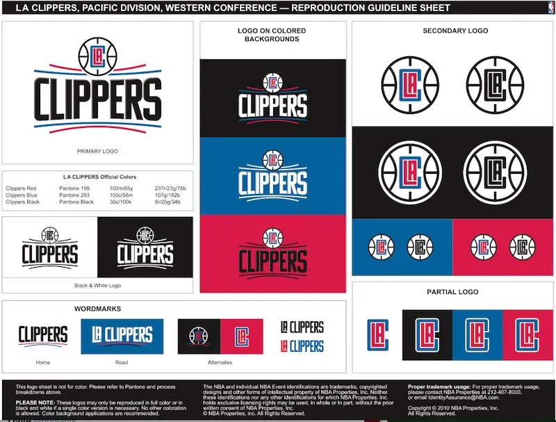 Images volées : de nouveaux visuels du futur logo des Clippers