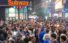 Sans surprise, les fans des Knicks ont aussi envahi Cleveland