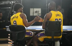 LeBron James et Bronny, le bonheur en famille