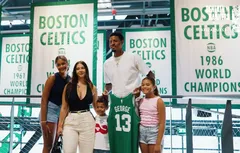 Les premières images de Paul George, Mitchell Robinson et Mike Conley à Boston