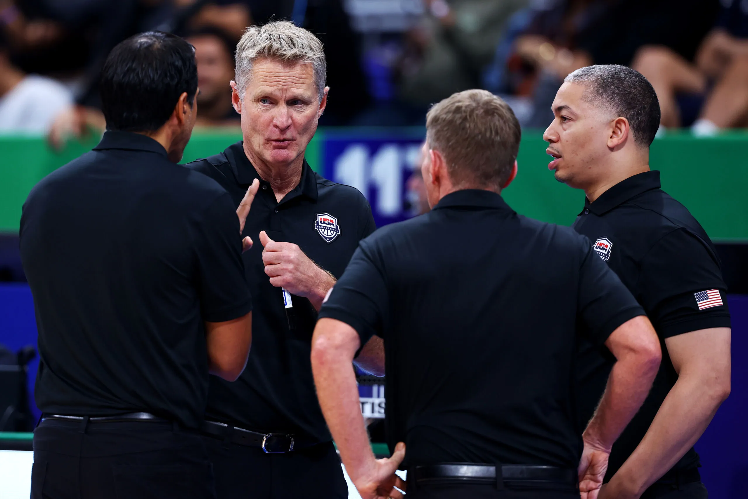 Steve Kerr et le staff de Team USA