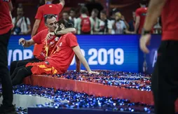 L’émotion de Ricky Rubio