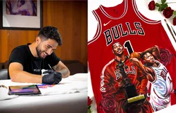 À la demande des Bulls, ce Français a confectionné un maillot spécial Derrick Rose
