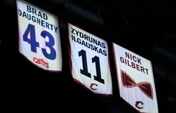 Une bannière à Cleveland en hommage à Nick Gilbert