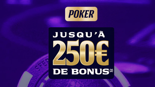 ParionsSport Poker est une alternative aux paris sportifs avec son bonus de 250€