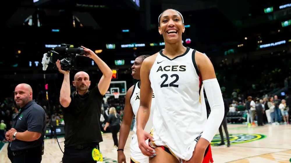 A'ja Wilson avec les Las Vegas Aces
