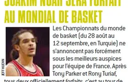 Mondial 2010 : Joakim Noah forfait ?