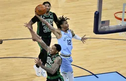 Le trio Morant-Brooks-Valanciunas fait plier Boston en prolongation