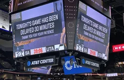 Un problème de sécurité a retardé la rencontre entre les Spurs et le Jazz