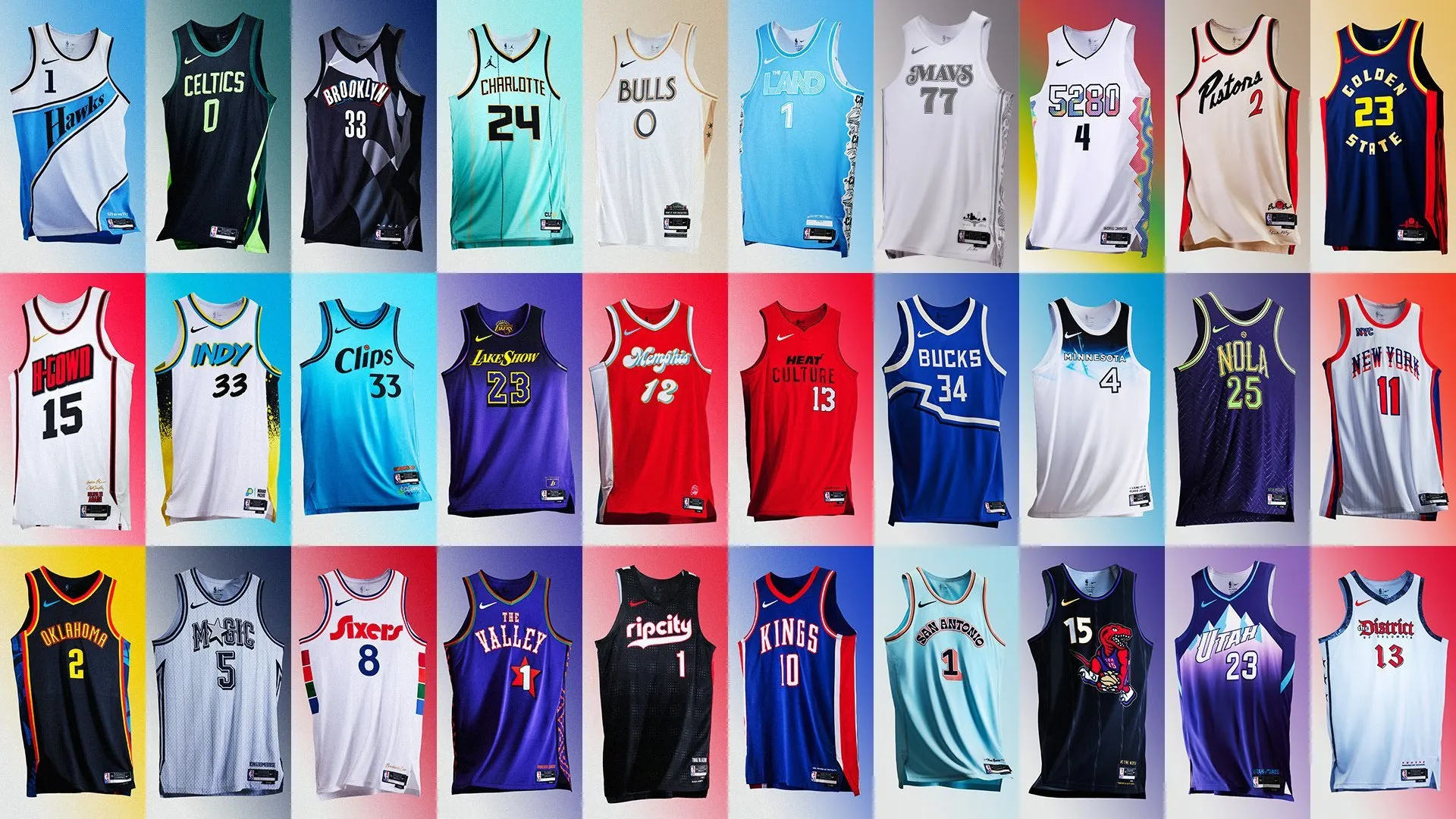 maillots NBA city edition