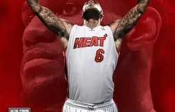 LeBron James en couverture de NBA 2K14