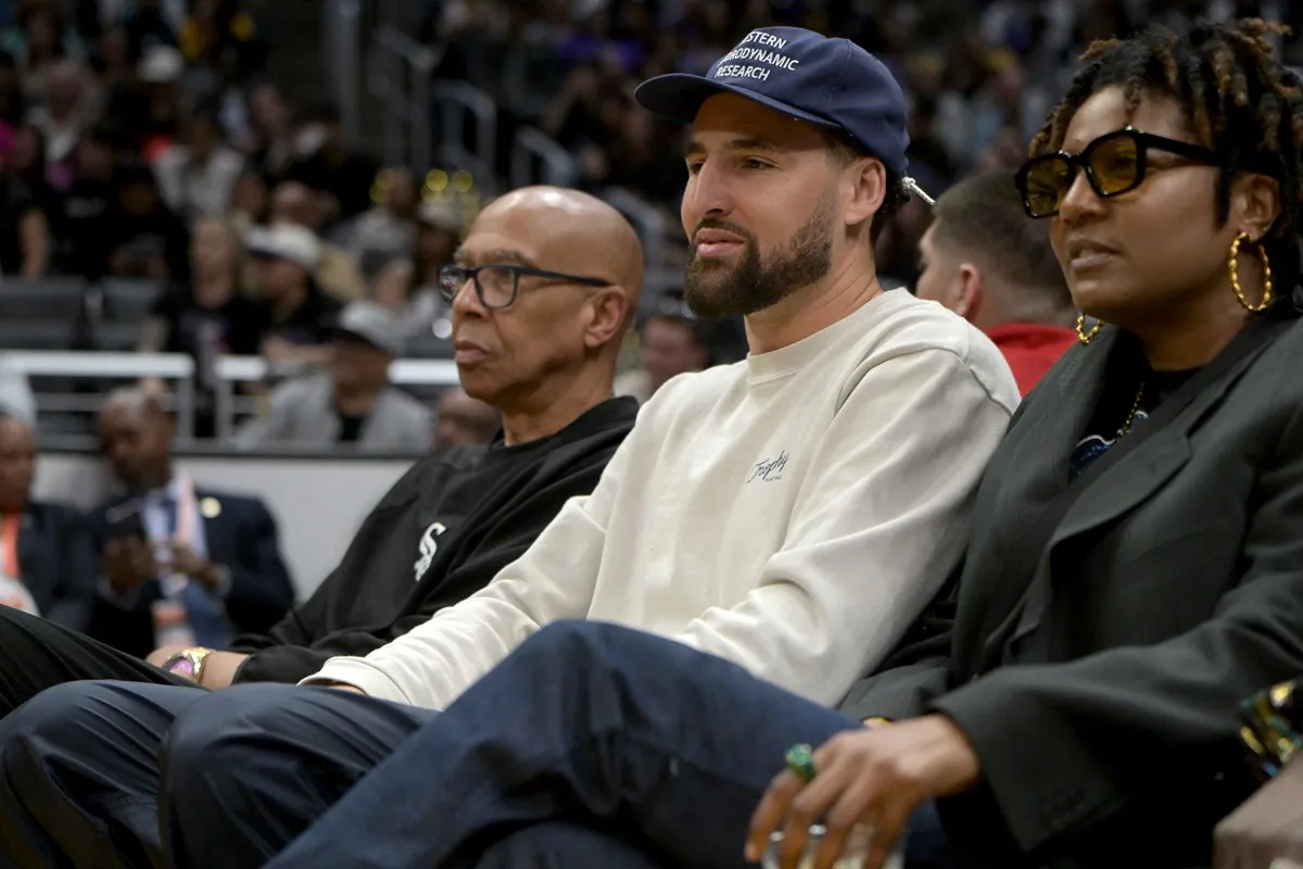Mychal Thompson et Klay Thompson