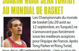 Mondial 2010 : Joakim Noah forfait ?