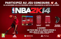 Grand jeu concours Adidas / 2K Sports : gagnez le jeu NBA 2K14 sur PS4 et Xbox One