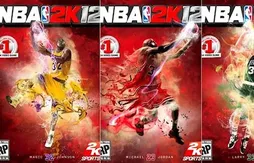 Magic, Bird et Jordan en couverture de NBA 2K12