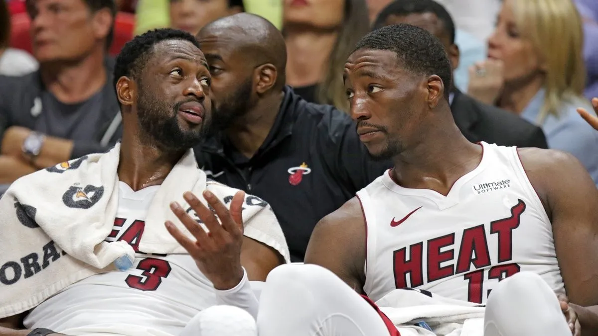 Dwyane Wade et Bam Adebayo