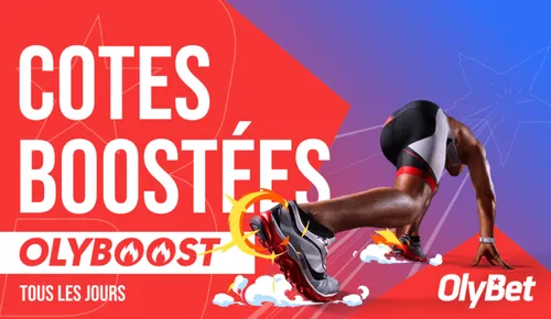Olybet propose des cotes boostées chaque jour