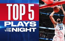 Le Top 5 de la nuit | Rudy Gobert met Coby White sur le poster