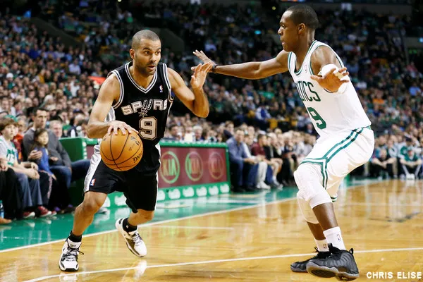 Tony Parker et Rajon Rondo