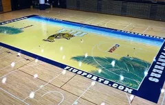 NCAA : gros plan sur la nouvelle tendance des parquets colorés