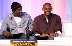 Amare Stoudemire et Grant Hill vs Chris Andersen et Dahntay Jones dans une parodie des Z’Amours