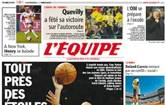 Tony Parker, star de L’Equipe