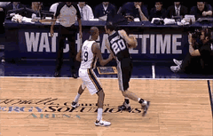 Le double-flop du jour : Manu Ginobili vs Raja Bell
