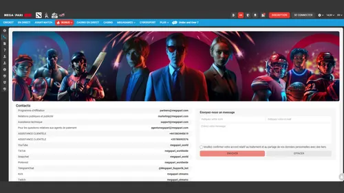 Support Megapari avis service client assistance