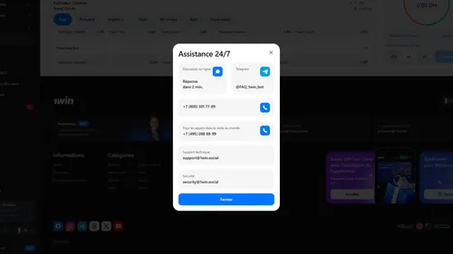 Le service clientèle 1win est disponible à tout moment