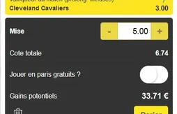 [Pronos NBA] Pariez sur un combiné avec une victoire des Cavs