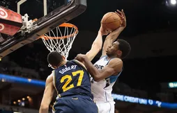 Poster dunk vs contre : les images du duel en haute altitude entre Rudy Gobert et Andrew Wiggins