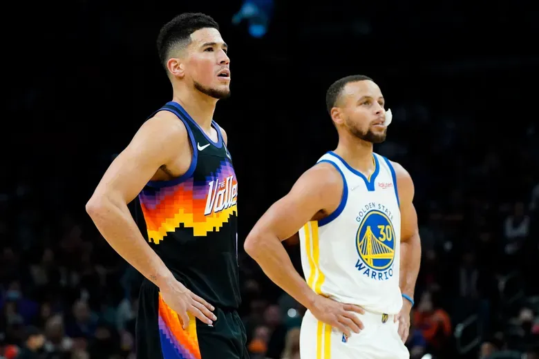 Devin Booker et Stephen Curry
