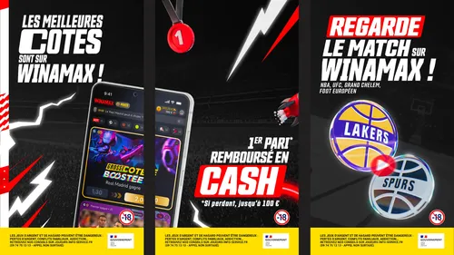 Winamax app : paris combinés, Cash Out, Swipe, poker et streaming sportif en direct