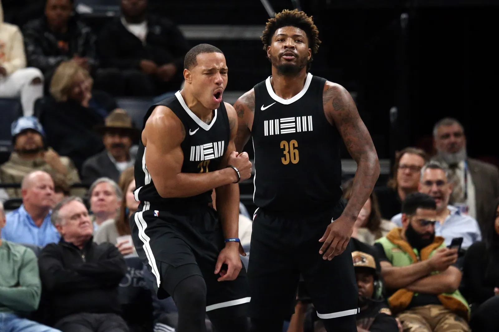 Desmond Bane et Marcus Smart (Memphis Grizzlies)