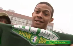 Guy Dupuy, star du Top 10 du Sprite Slam Dunk Showdown