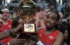 Le rappeur Quavo, MVP du Celebrity Game