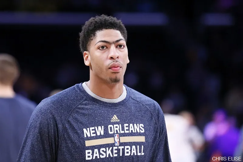 07 December 2014: New Orleans Pelicans forward Anthony Davis (23) warms up prior to the New Orleans Pelicans 104-87 victory over the Los Angeles Lakers, at the Staples Center, Los Angeles, California, USA.
