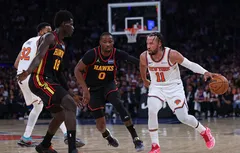 Le tandem Brunson-Towns fait plier les Hawks