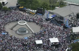 Les Pistons vont fêter les champions NBA 2004