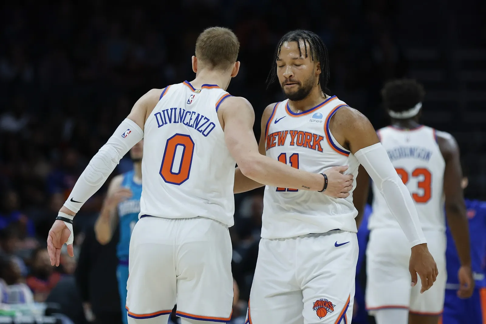 Donte DiVincenzo et Jalen Brunson (Knicks)