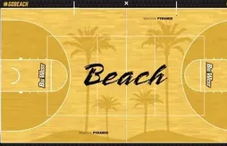 Des palmiers sur le parquets de Long Beach State